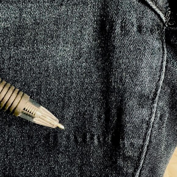 Express Skinny Mid Rise Jeans 10 (31x29) Dark Wash Blue Super Stretch Womens - Picture 9 of 11